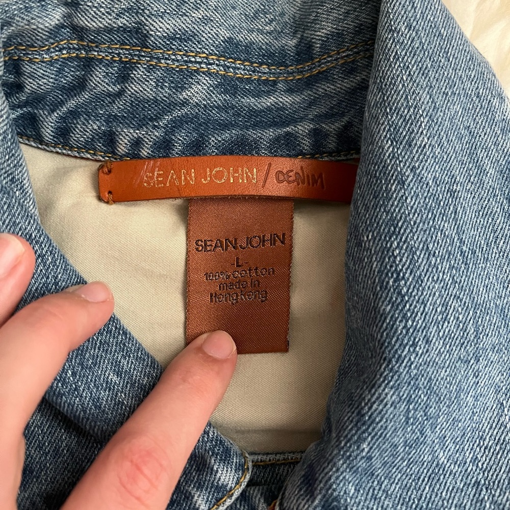 Sean John Denim Jacket Size Large - Picture 9 of 12